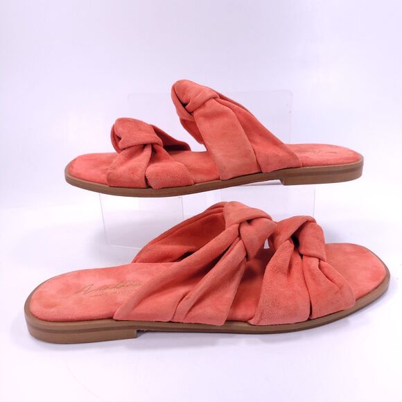 Avellini Slip On Casual Two Strap Open Toe Sandal Womens Size 8 Pink - Picture 6 of 8